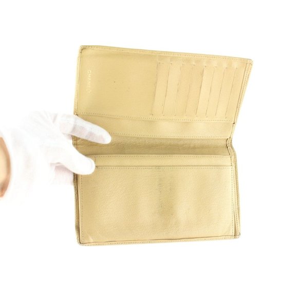 Chanel Beige CC Long Bifold Flap Wallet 2C512S - Picture 10 of 12